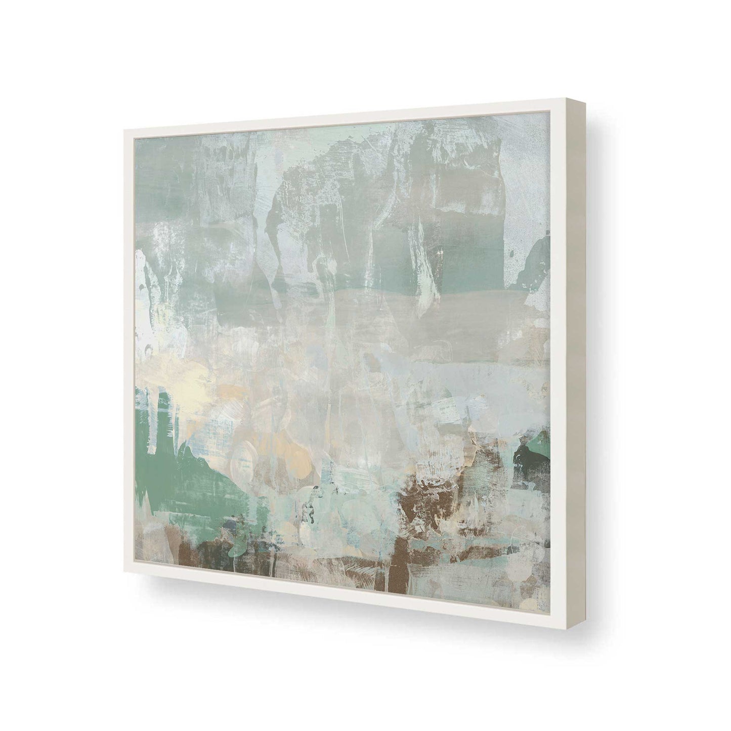 [Color:Opaque White], Picture of art in a Opaque White frame of the corner