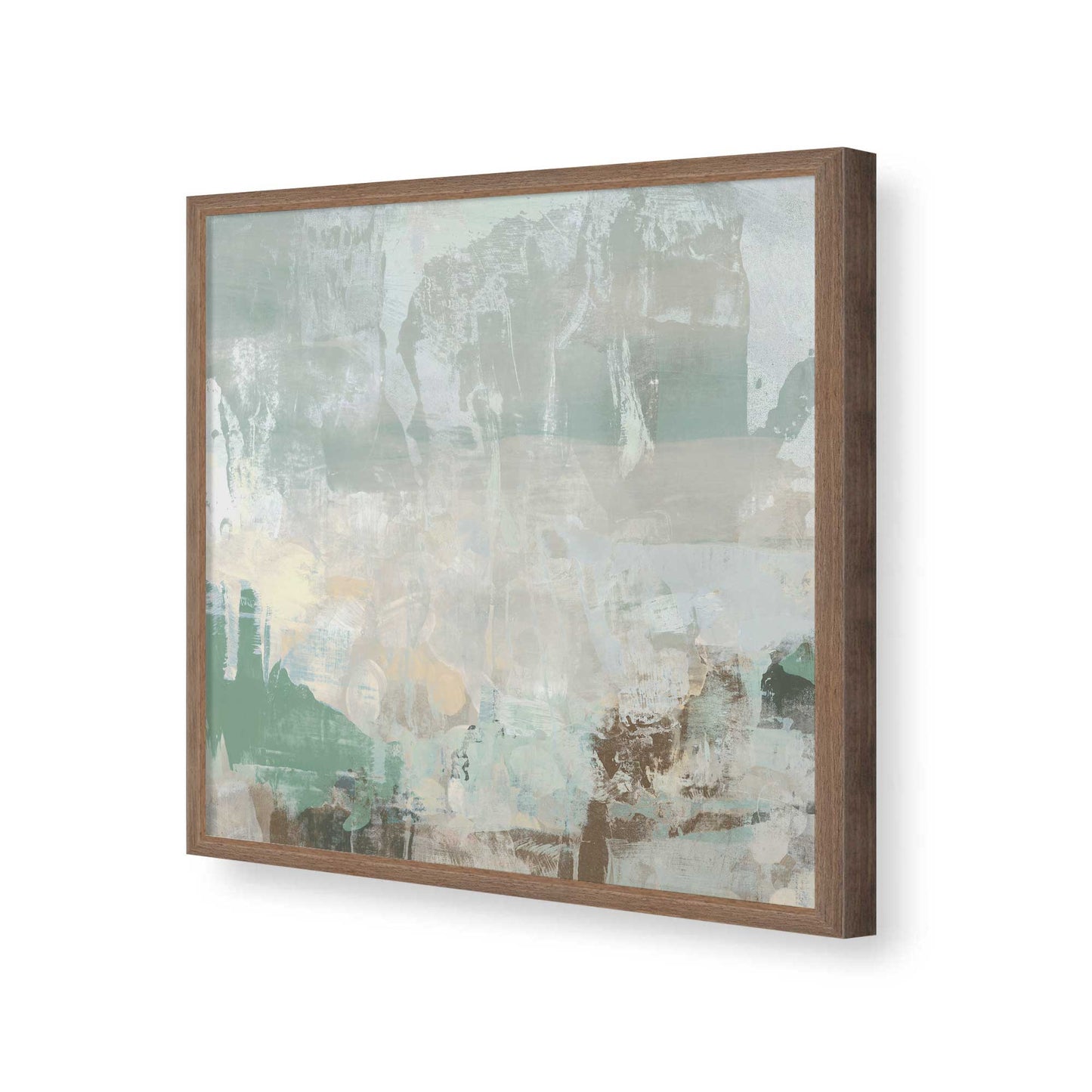 [Color:Walnut], Picture of art in a Walnut frame of the corner