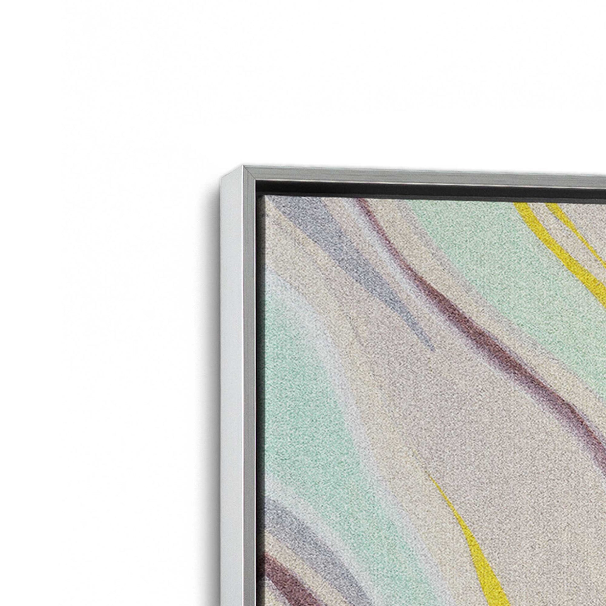 [Color:Polished Chrome], Picture of art in a Polished Chrome frame at an angle