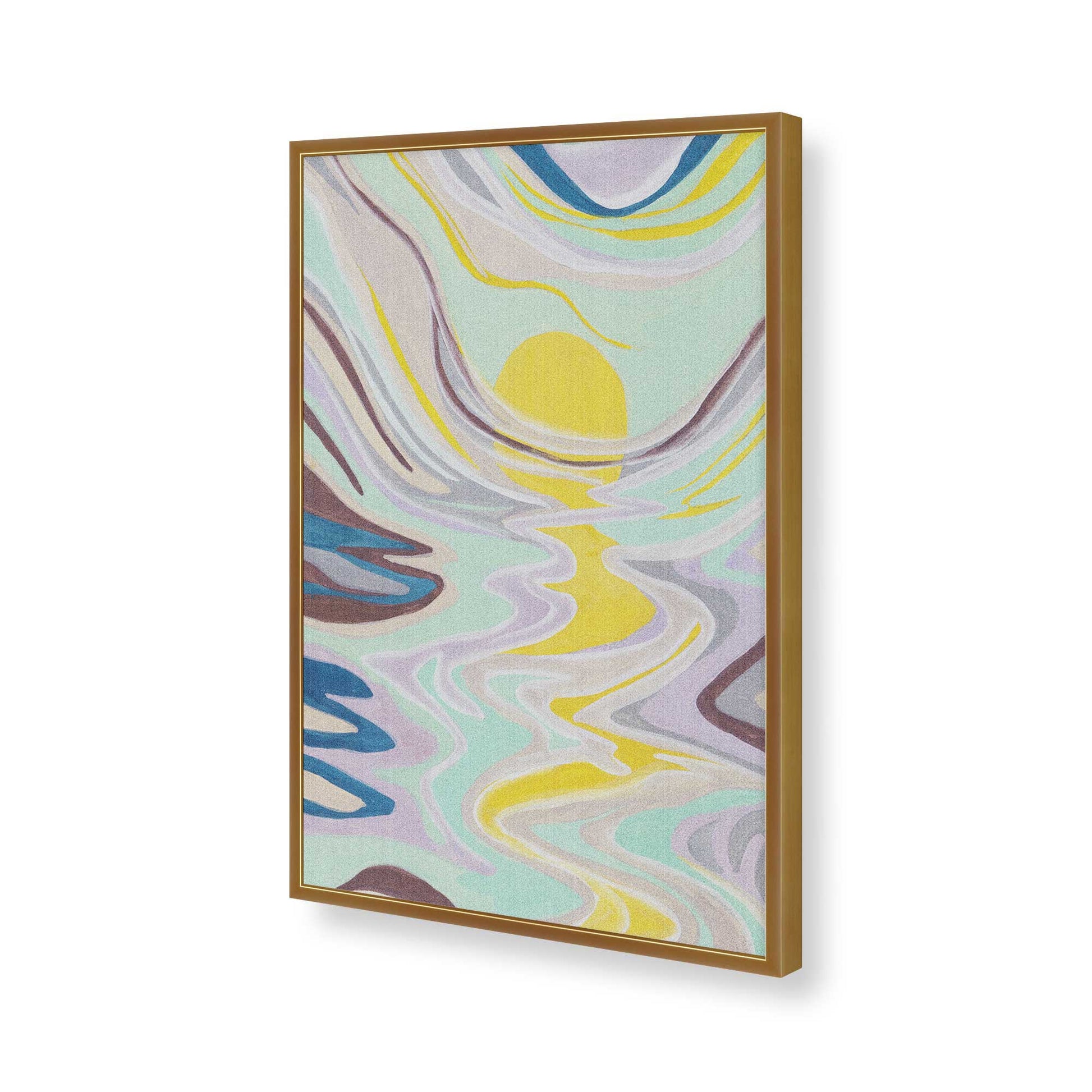[Color:Polished Gold], Picture of art in a Polished Gold frame of the corner