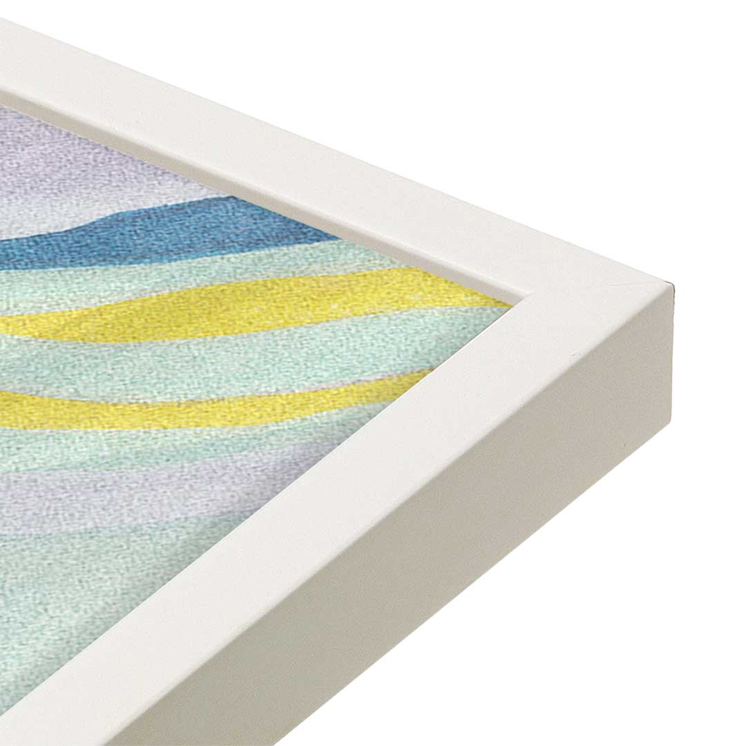 [Color:Opaque White], Picture of art in a Opaque White frame at an angle
