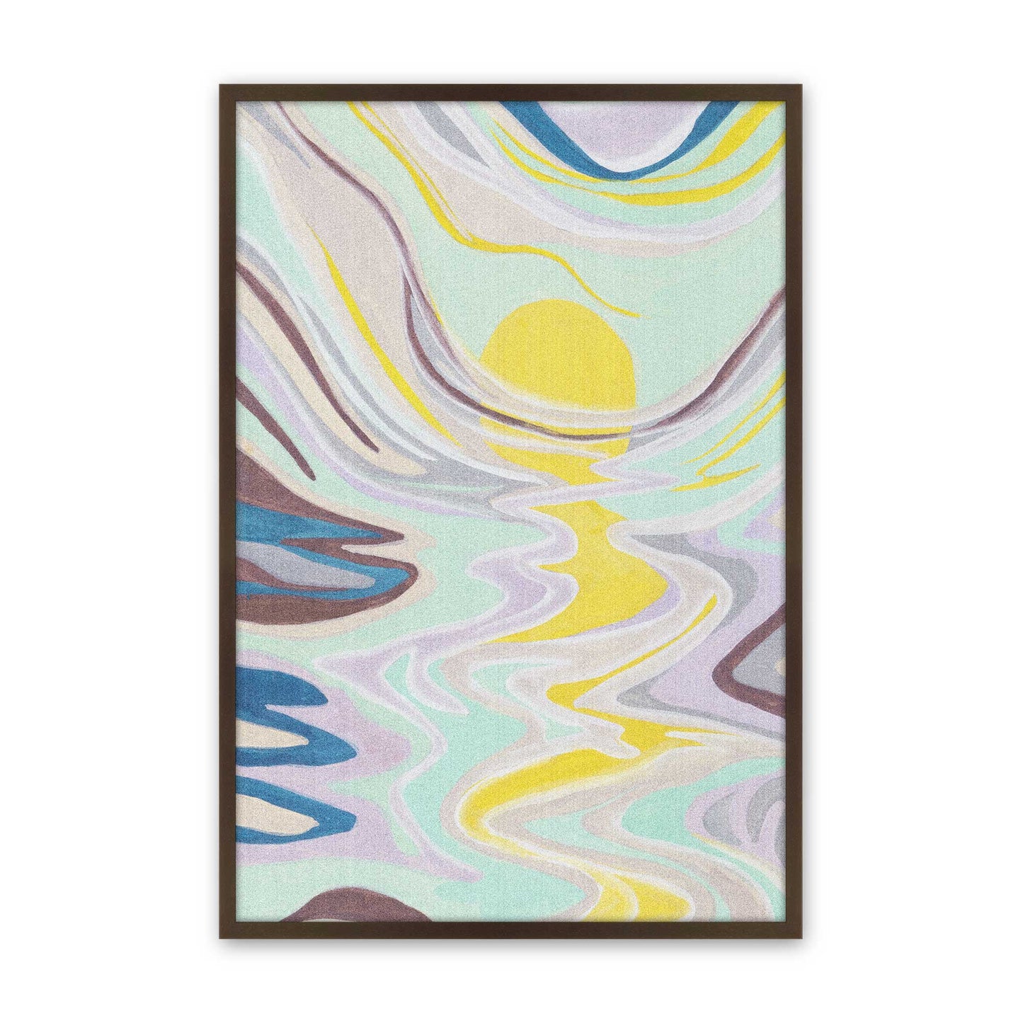 [Color:Brown], Picture of art in a Brown frame