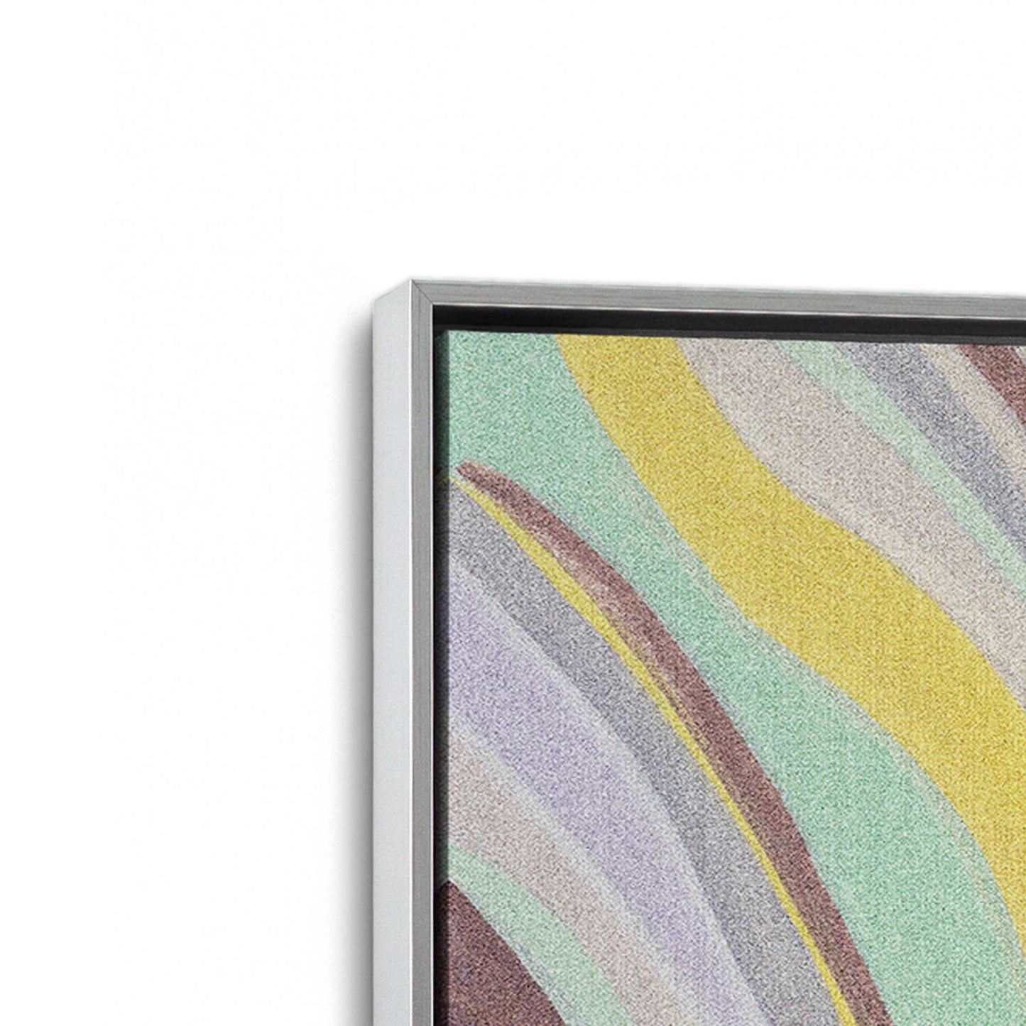 [Color:Polished Chrome], Picture of art in a Polished Chrome frame at an angle