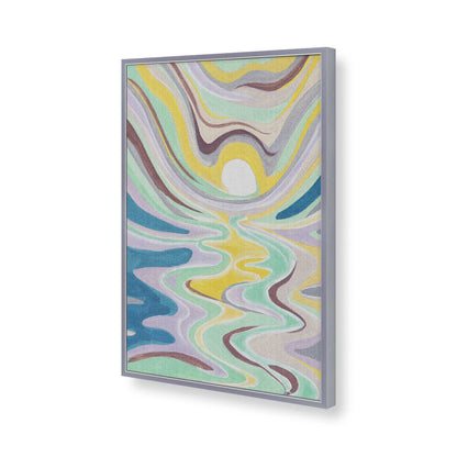 [Color:Polished Chrome], Picture of art in a Polished Chrome frame of the corner