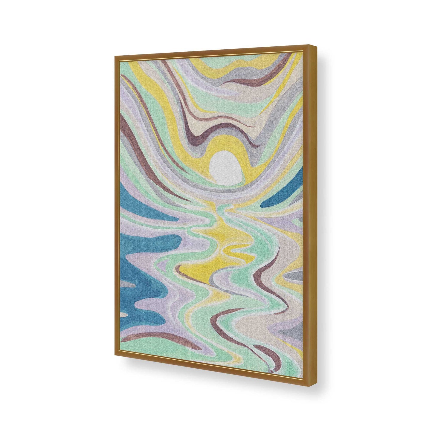 [Color:Polished Gold], Picture of art in a Polished Gold frame of the corner