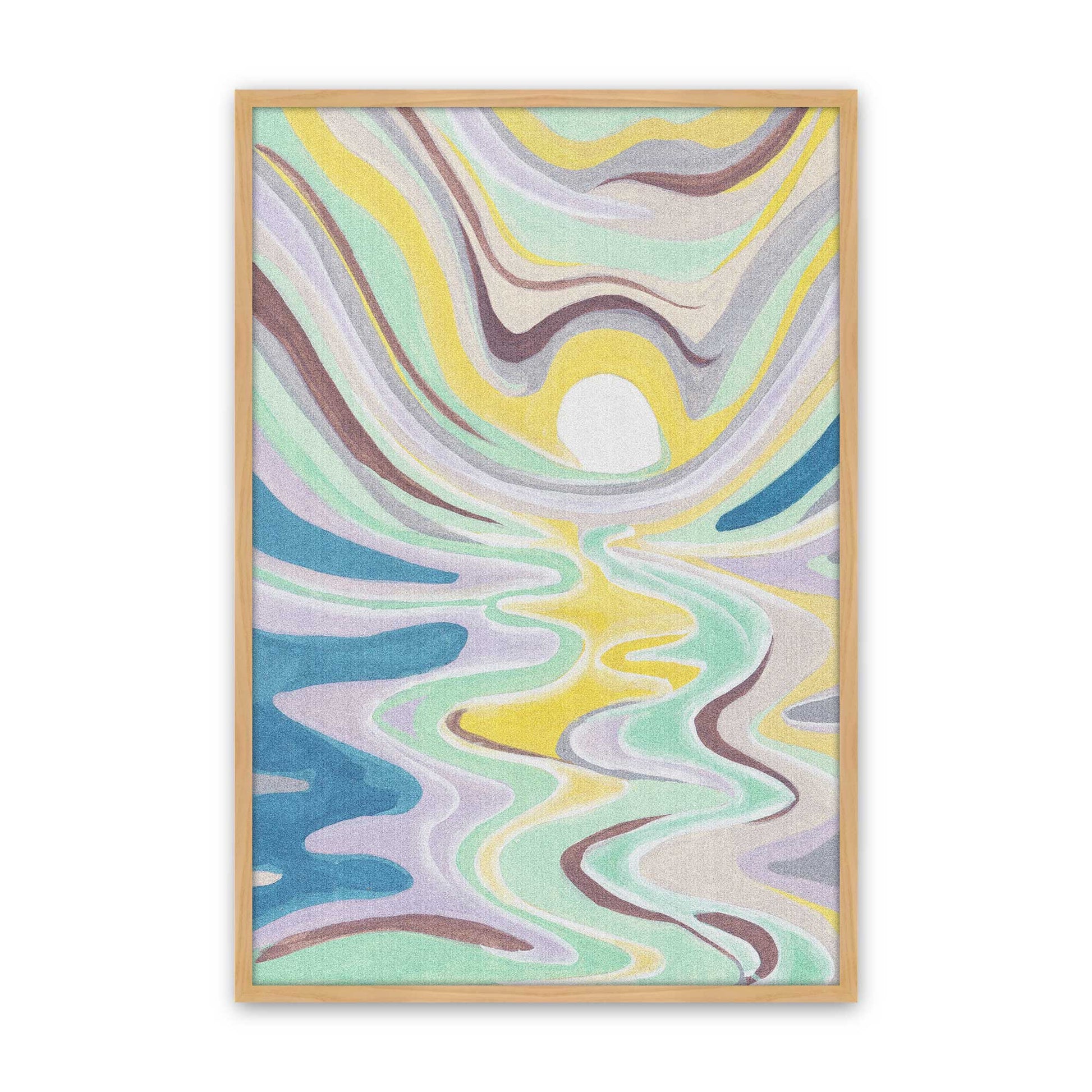 [Color:American Maple], Picture of art in a American Maple frame