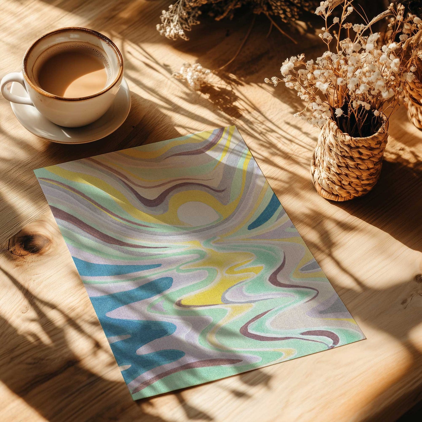 [Color:Rolled Print], Picture of close up of art