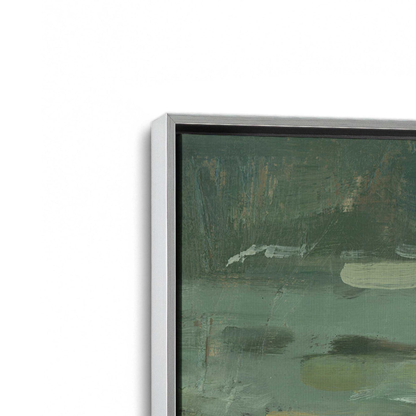 [Color:Polished Chrome], Picture of art in a Polished Chrome frame at an angle