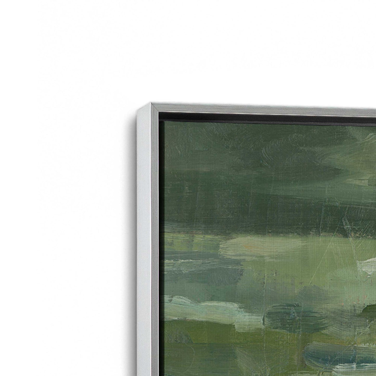[Color:Polished Chrome], Picture of art in a Polished Chrome frame at an angle