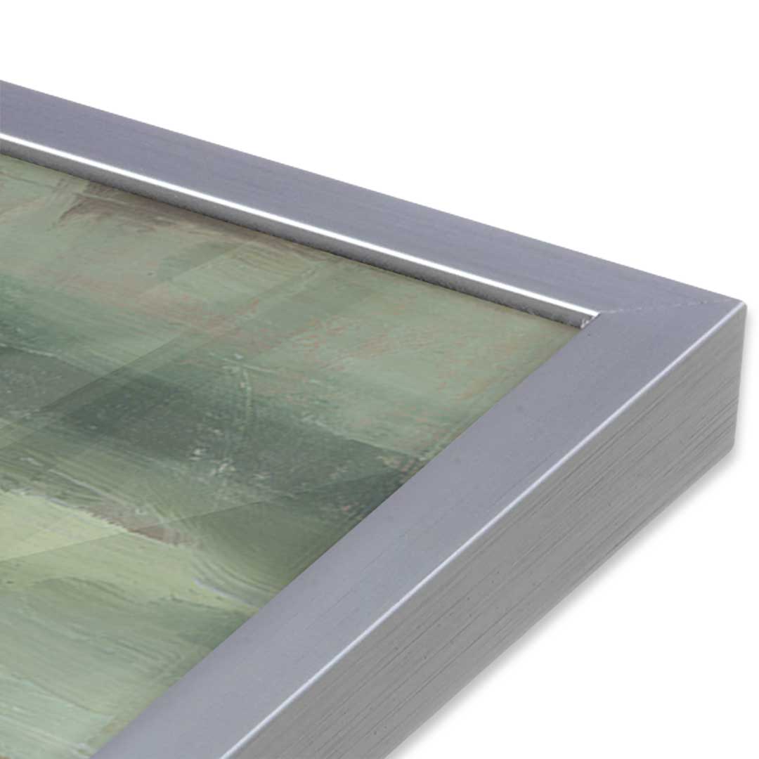 [Color:Polished Chrome], Picture of art in a Polished Chrome frame at an angle