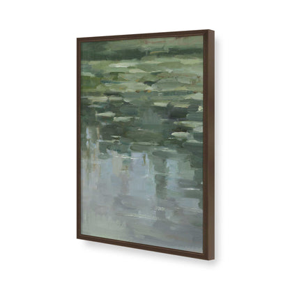 [Color:Brown], Picture of art in a Brown frame of the corner