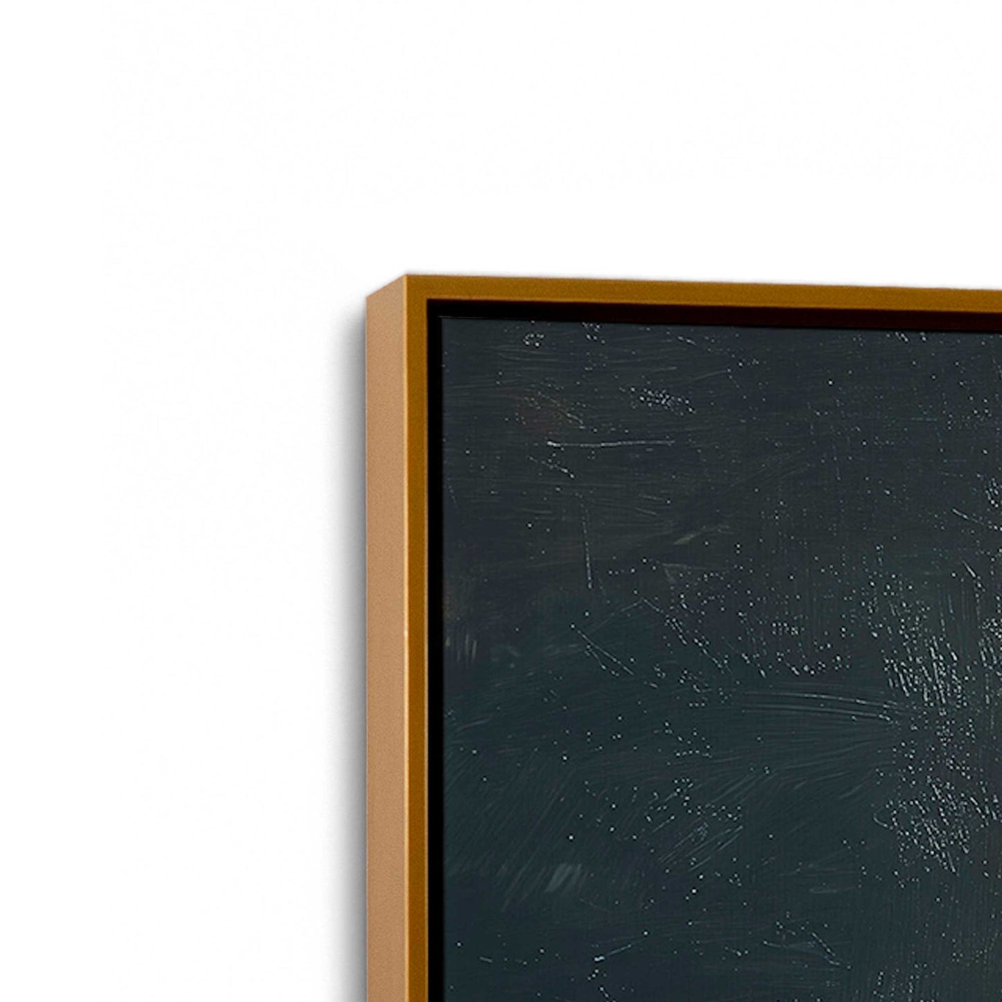 [Color:Polished Gold], Picture of art in a Polished Gold frame at an angle