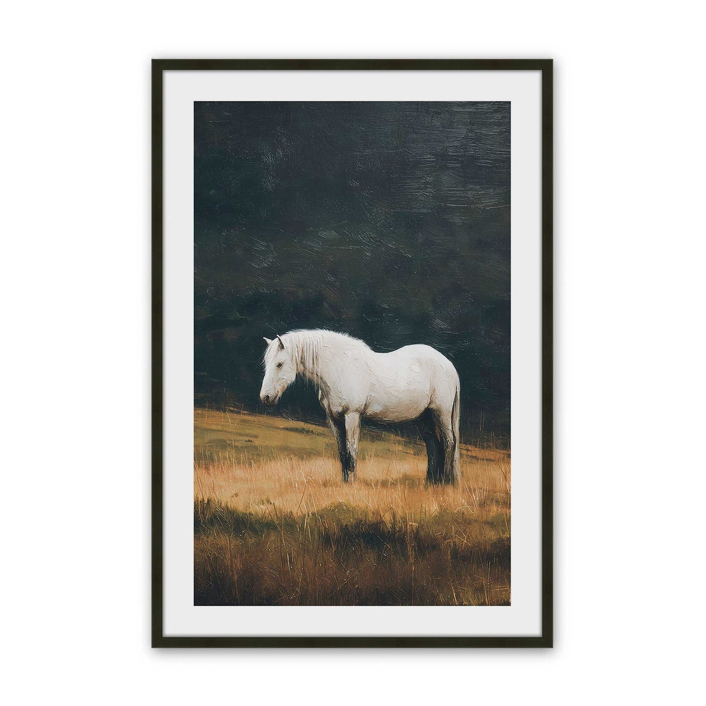 [Color:Satin Black], Picture of art in a Satin Black frame