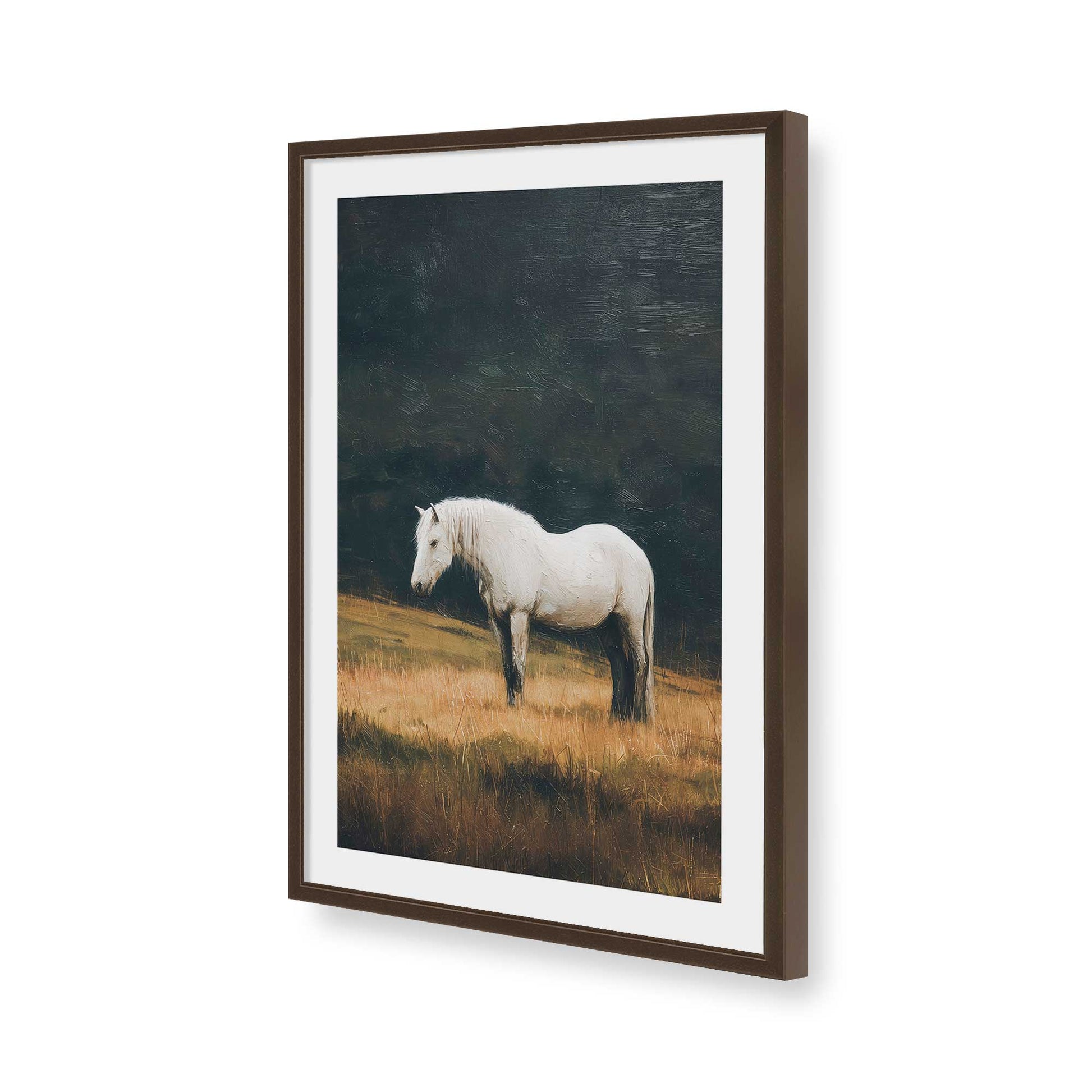 [Color:Belvinder Brown], Picture of art in a Belvinder Brown frame of the corner