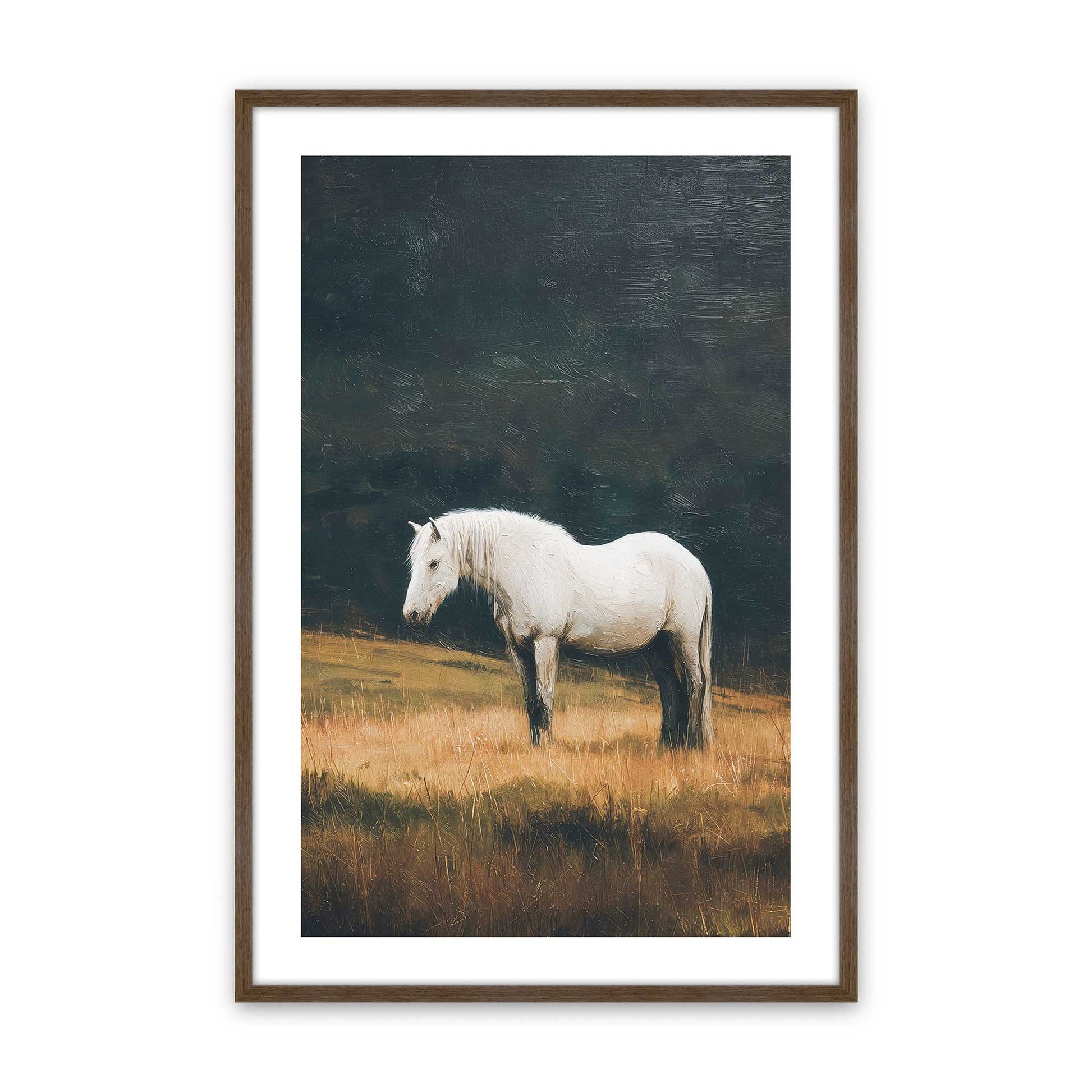 [Color:Walnut], Picture of art in a Walnut frame