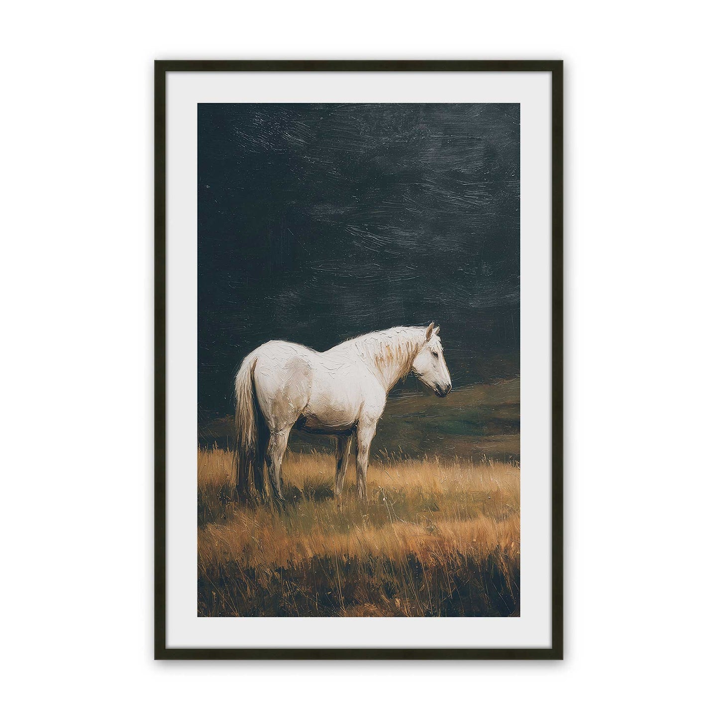 [Color:Satin Black], Picture of art in a Satin Black frame