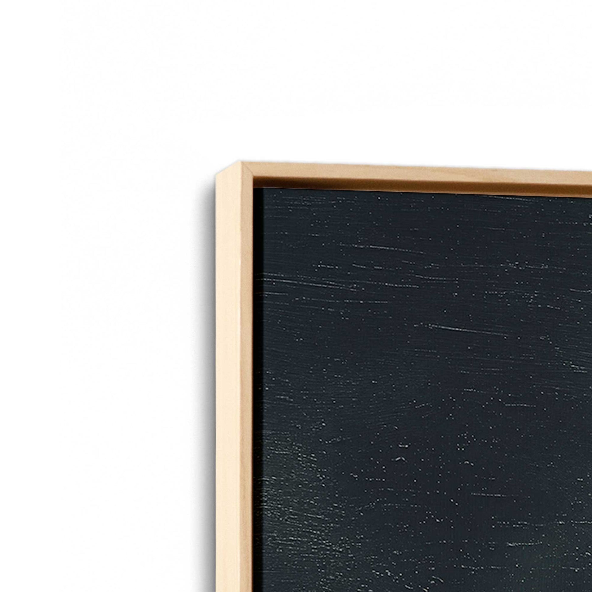 [Color:American Maple], Picture of art in a American Maple frame at an angle