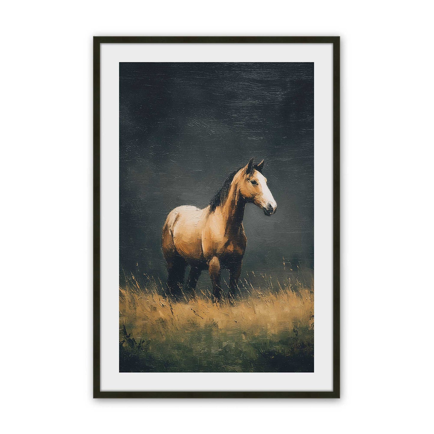 [Color:Satin Black], Picture of art in a Satin Black frame