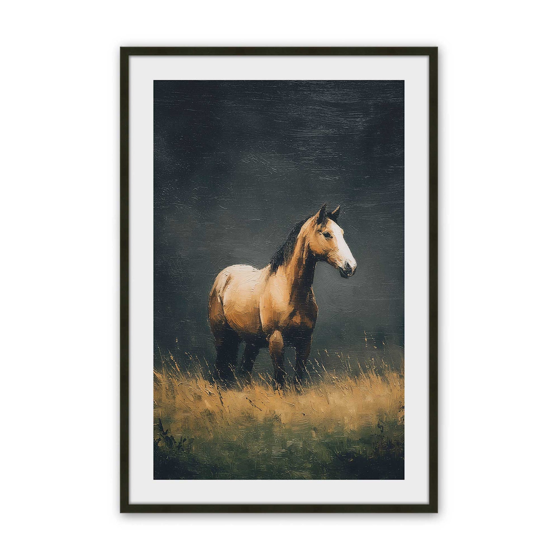[Color:Satin Black], Picture of art in a Satin Black frame