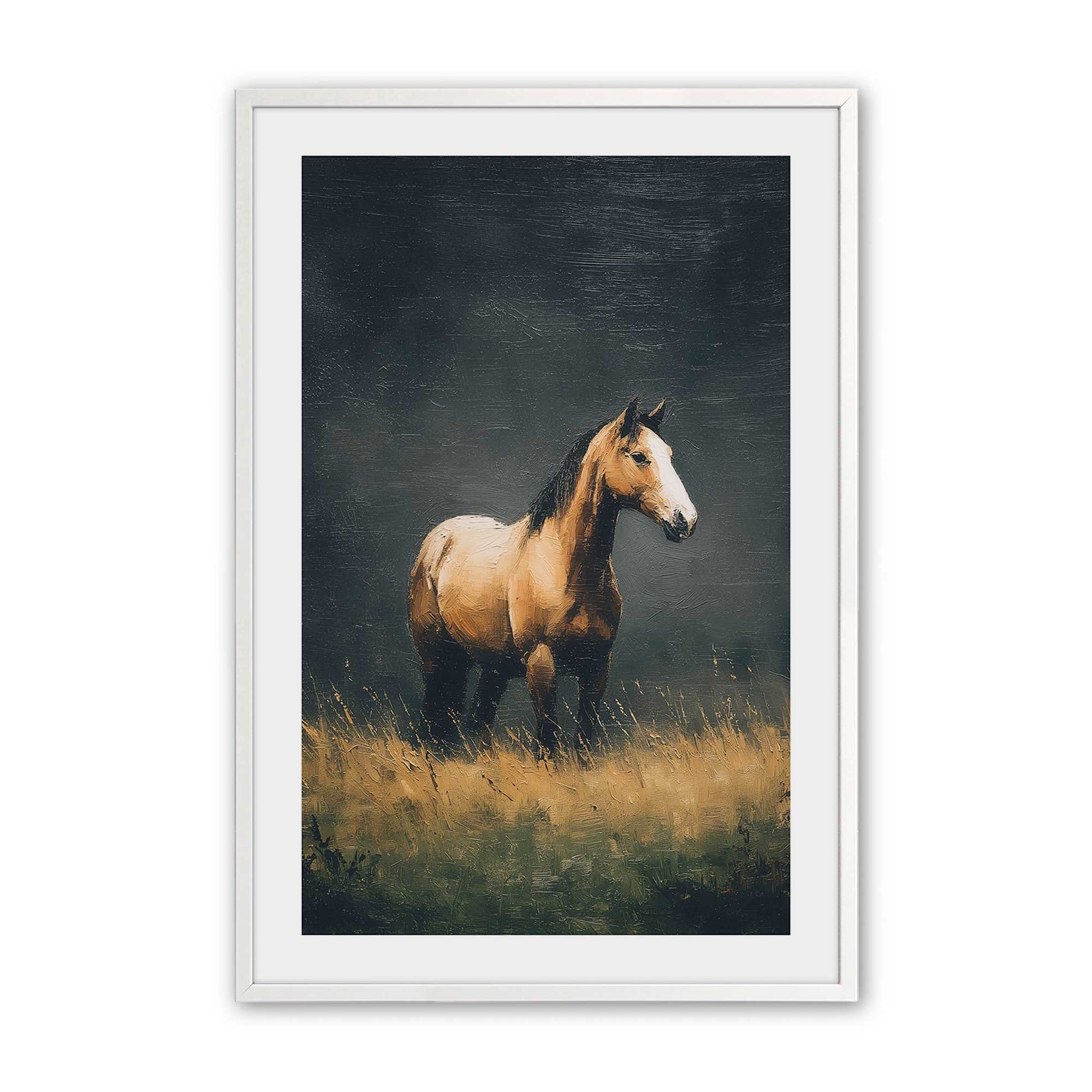 [Color:Opaque White], Picture of art in a Opaque White frame