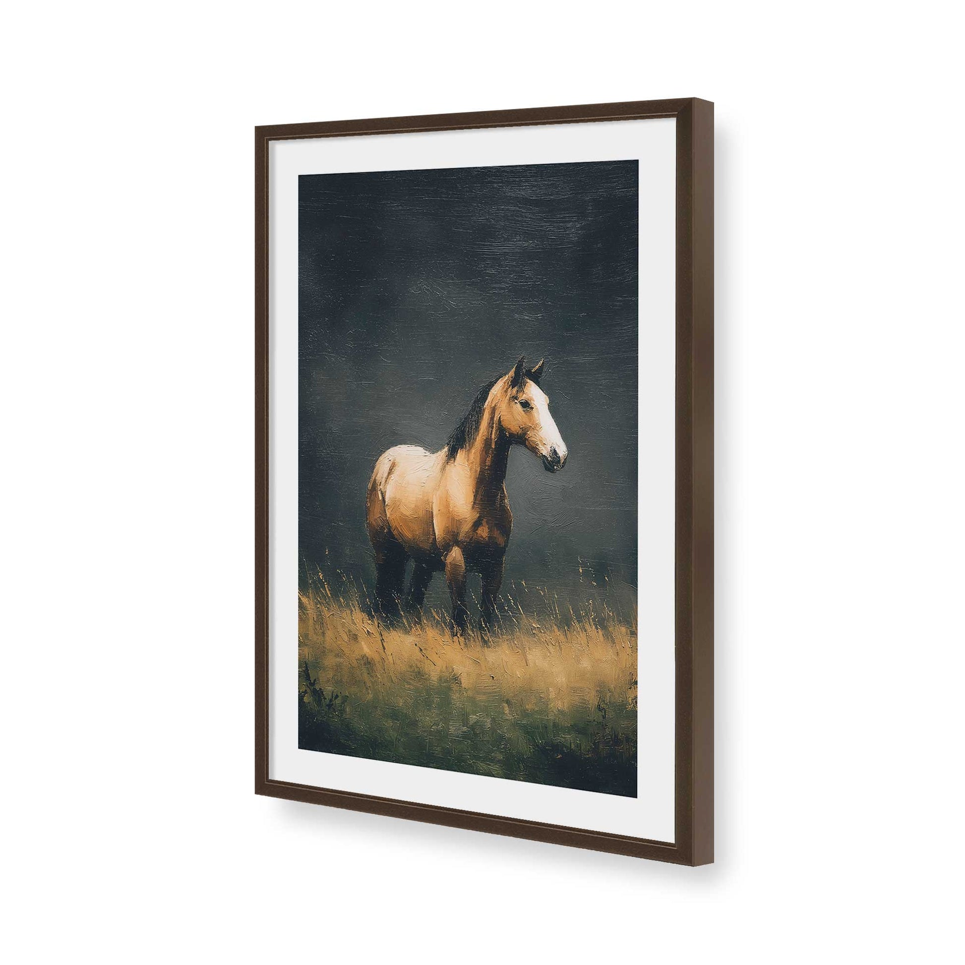 [Color:Belvinder Brown], Picture of art in a Belvinder Brown frame of the corner