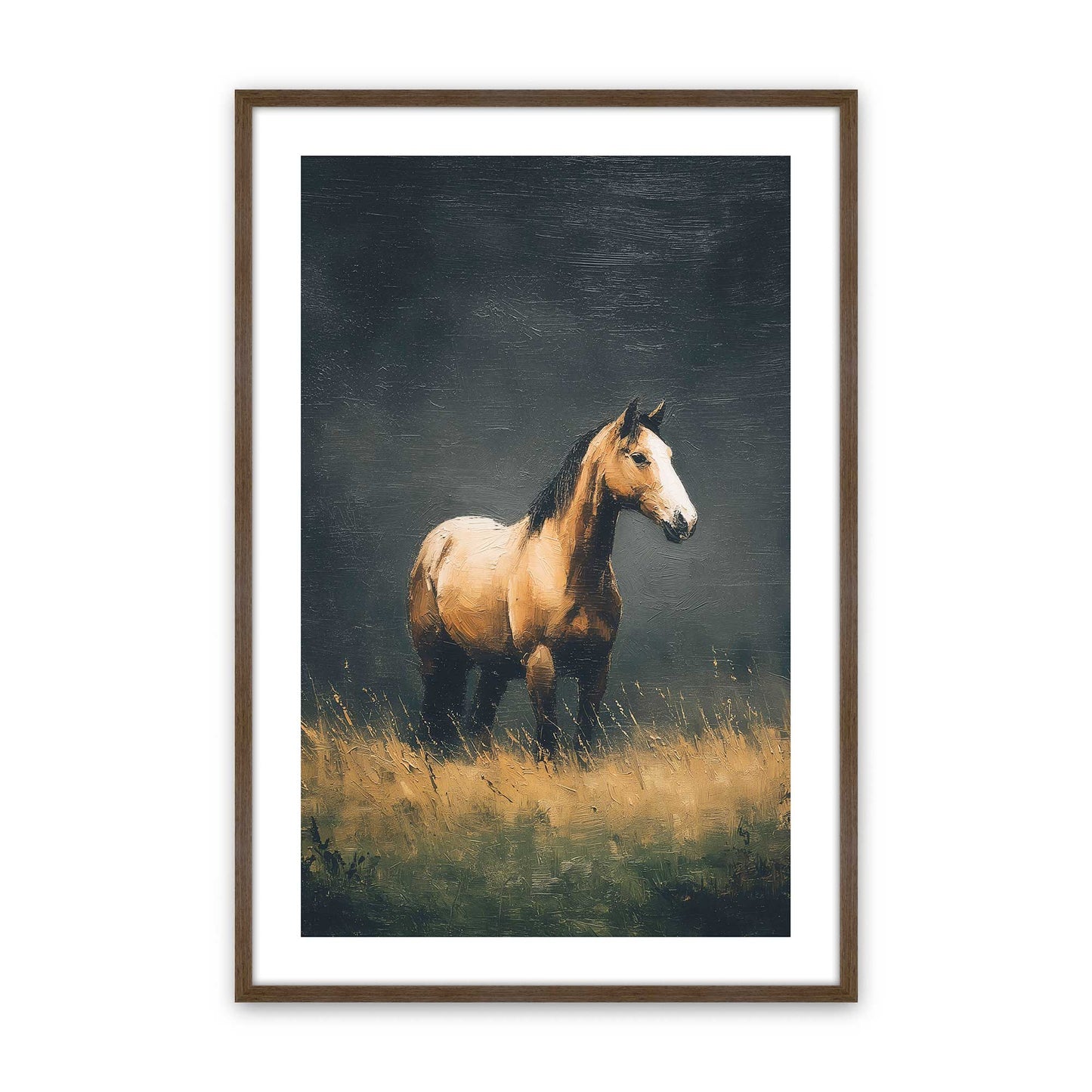 [Color:Walnut], Picture of art in a Walnut frame