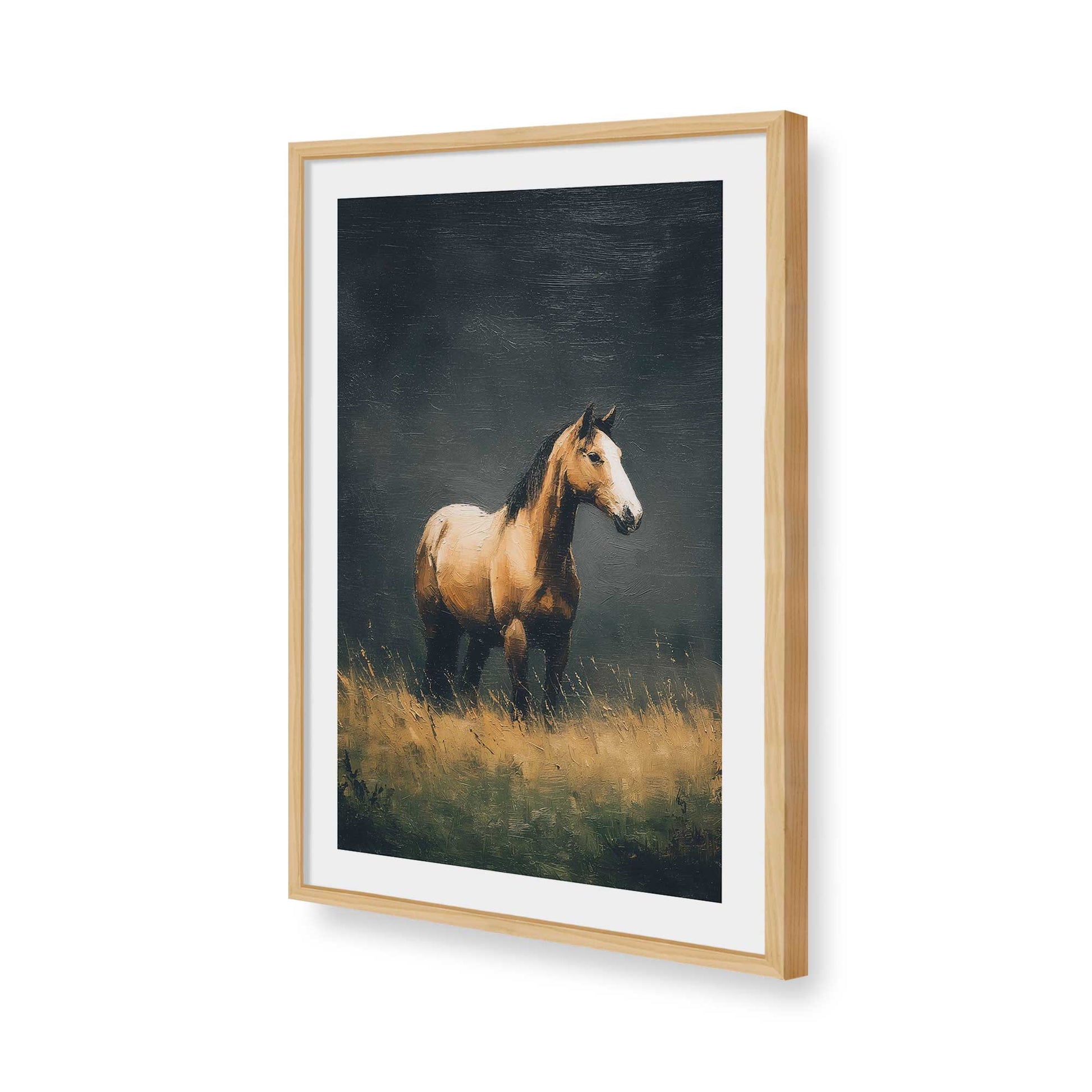 [Color:American Maple], Picture of art in a American Maple frame of the corner