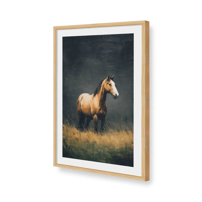 [Color:American Maple], Picture of art in a American Maple frame of the corner