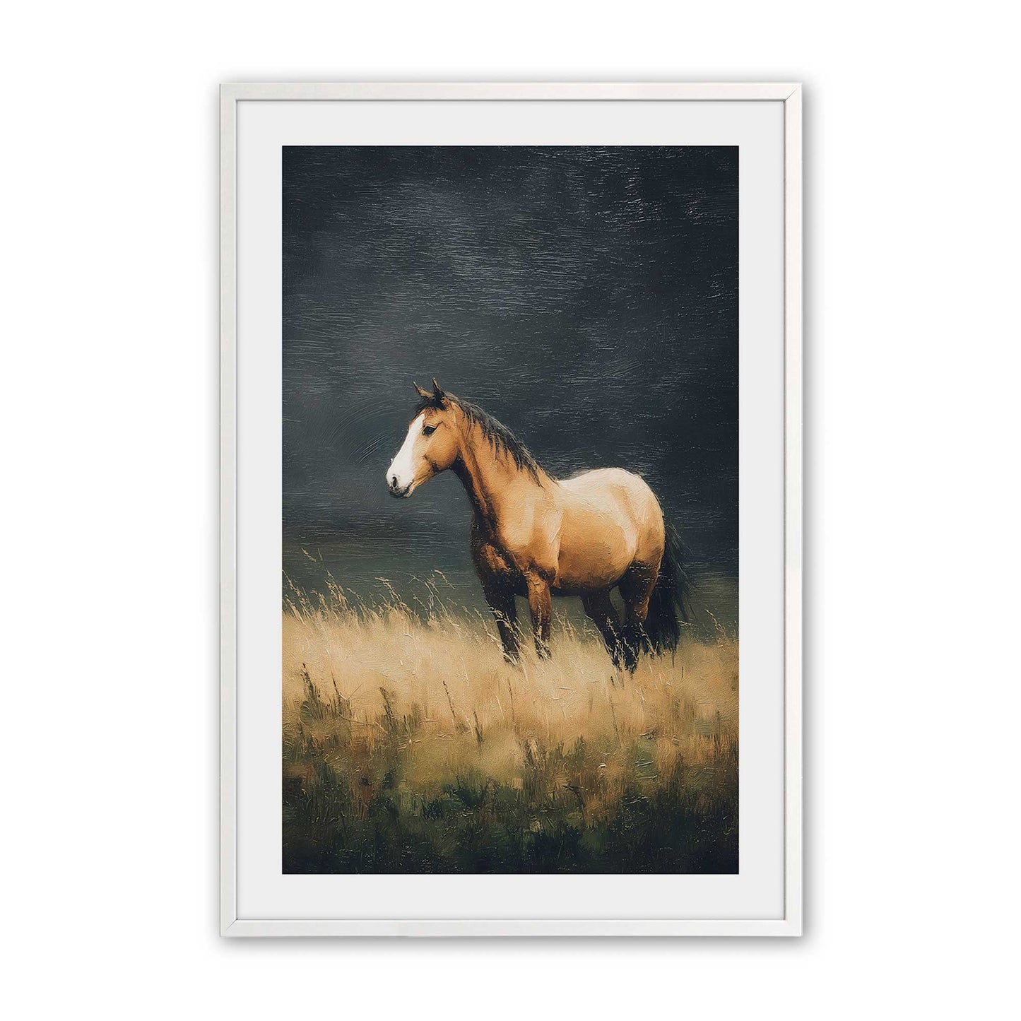 [Color:Opaque White], Picture of art in a Opaque White frame