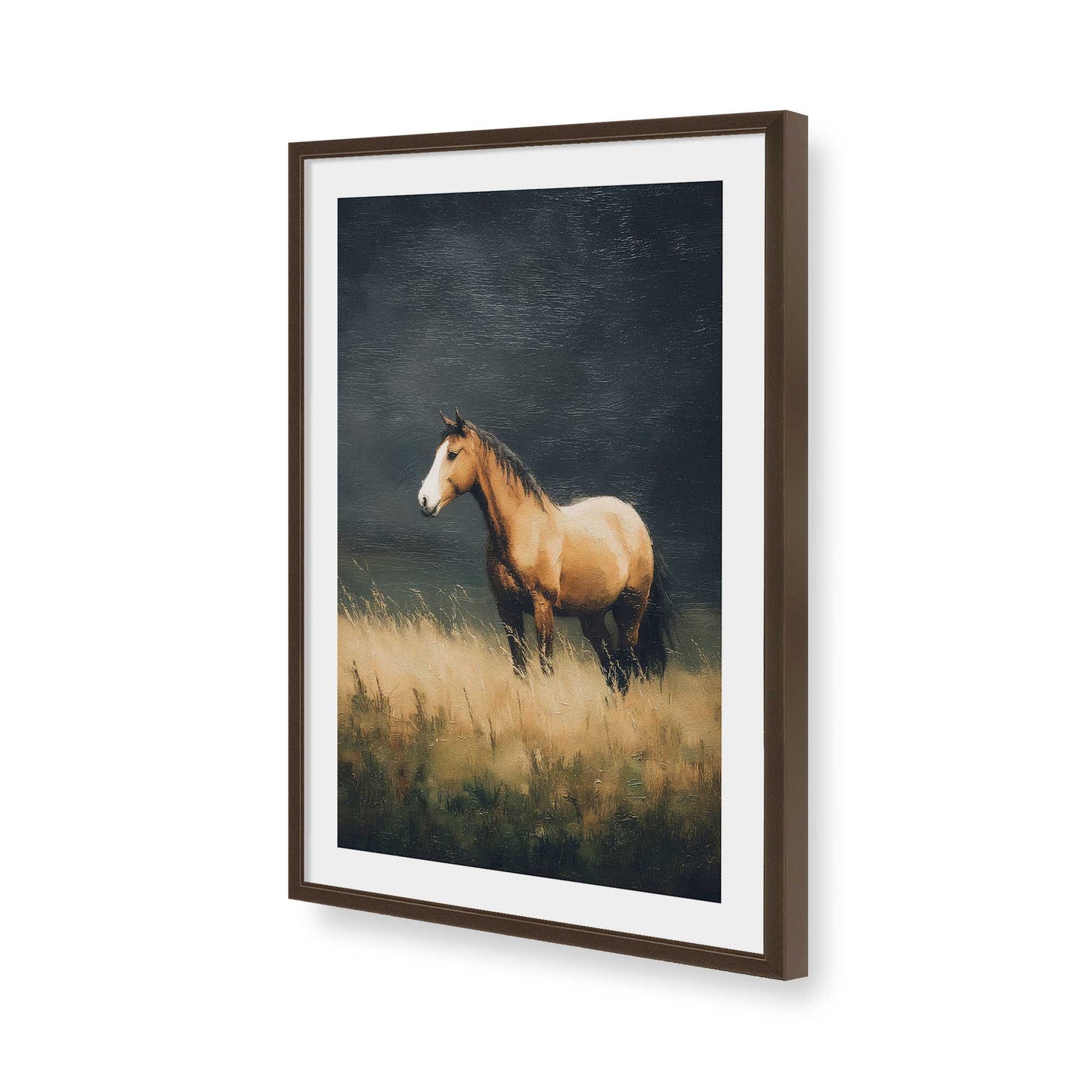[Color:Belvinder Brown], Picture of art in a Belvinder Brown frame of the corner