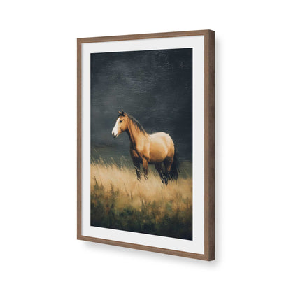 [Color:Walnut], Picture of art in a Walnut frame of the corner