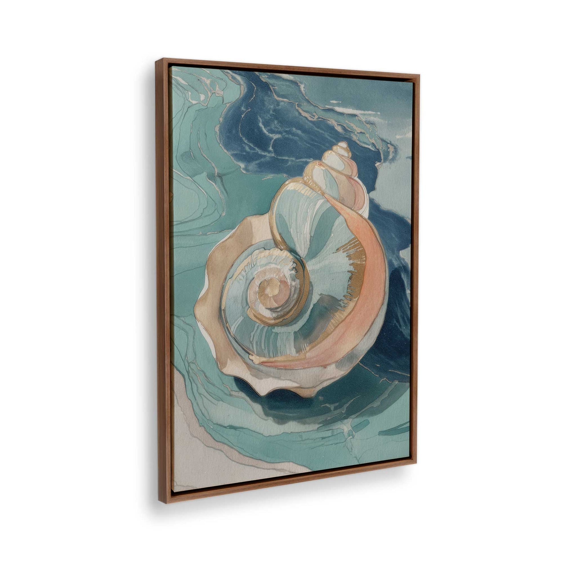 [Color:Walnut], Picture of the corner of the art