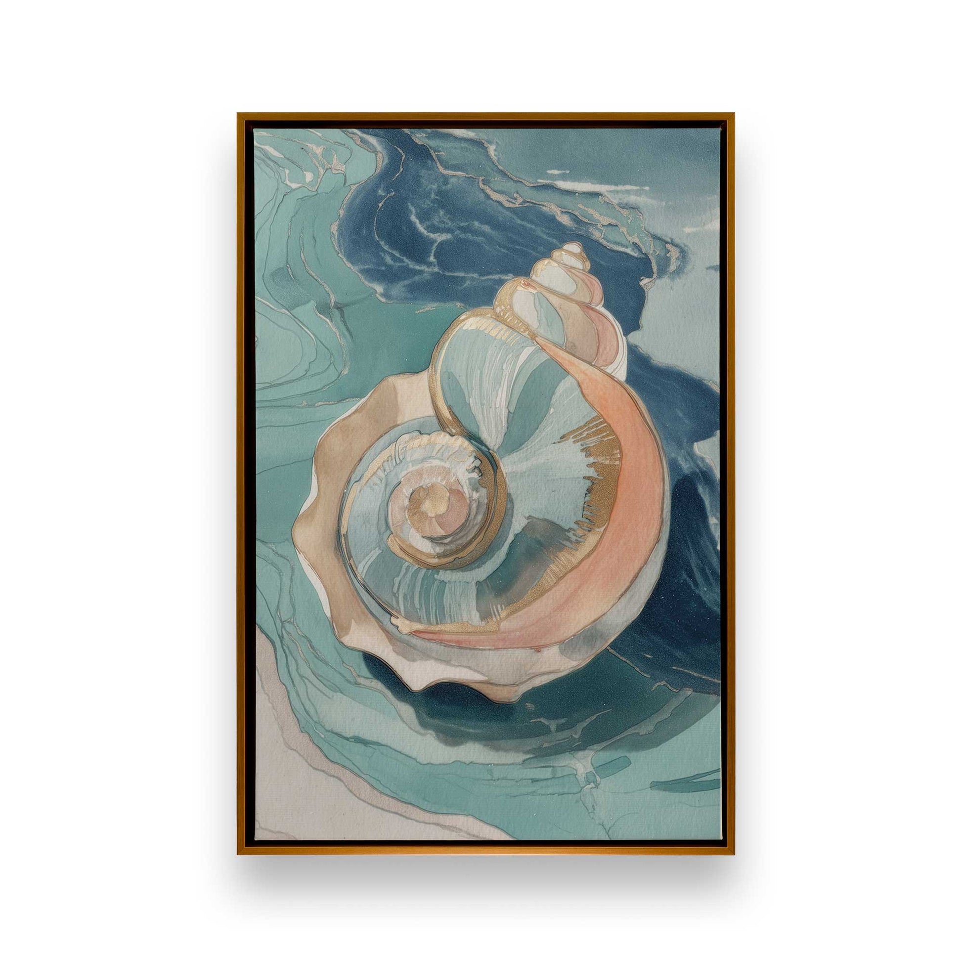 [Color:Polished Gold], Picture of art in a Polished Gold frame
