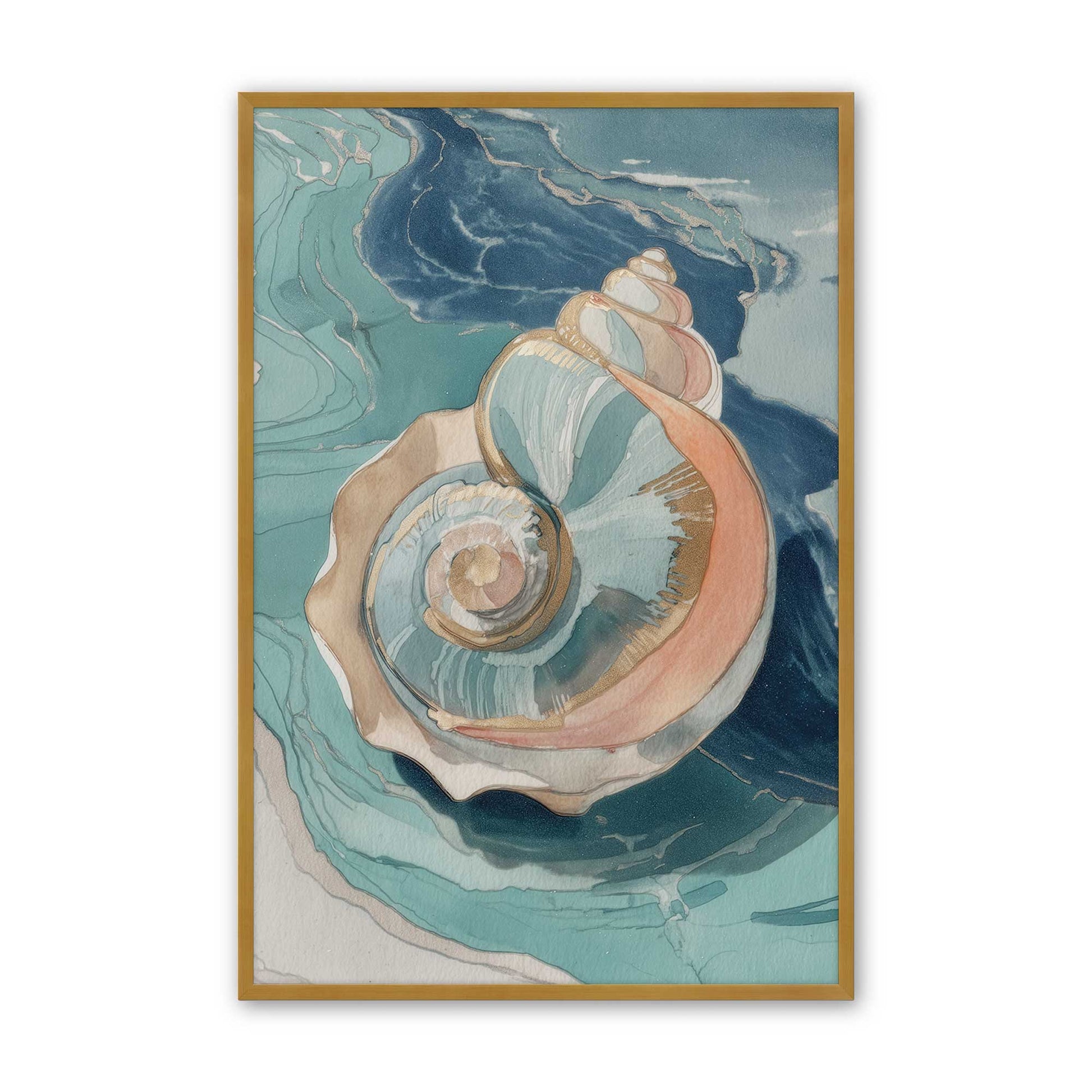 [Color:Polished Gold], Picture of art in a Polished Gold frame