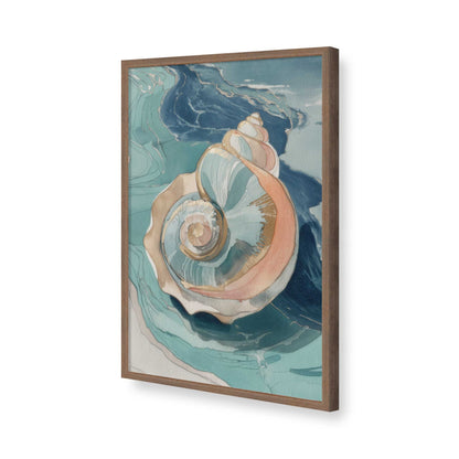 [Color:Walnut], Picture of art in a Walnut frame of the corner