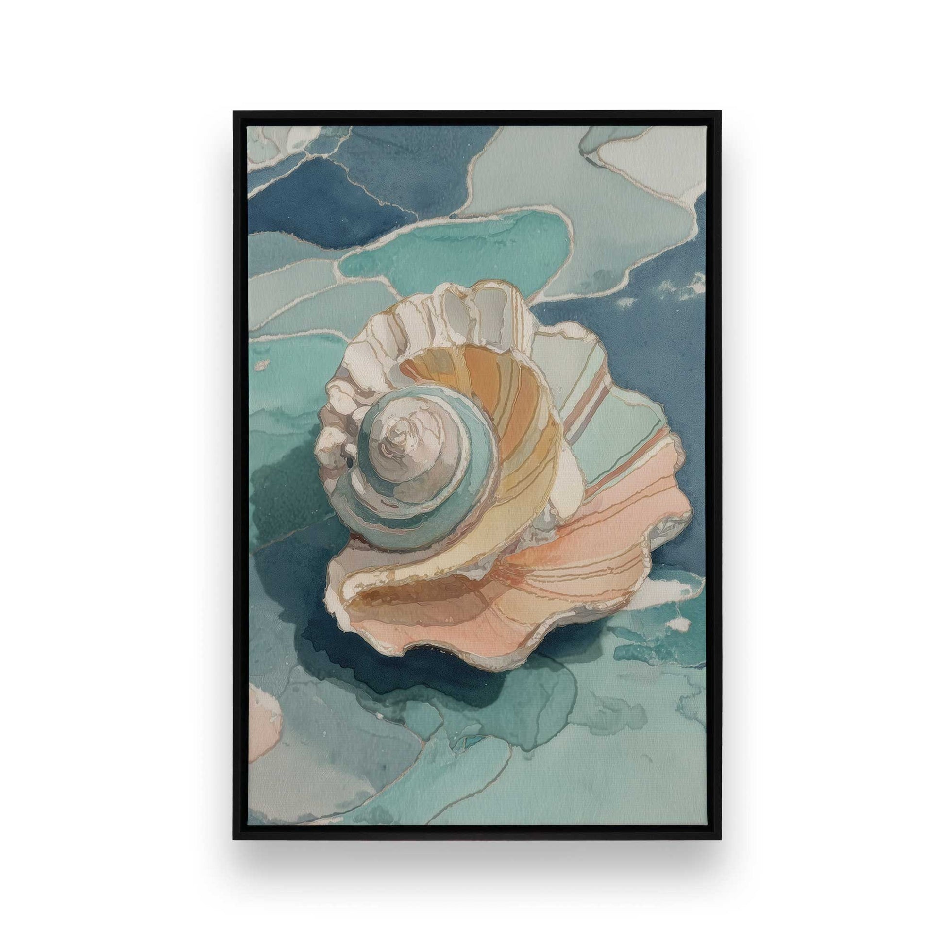 [Color:Satin Black], Picture of art in a Satin Black frame