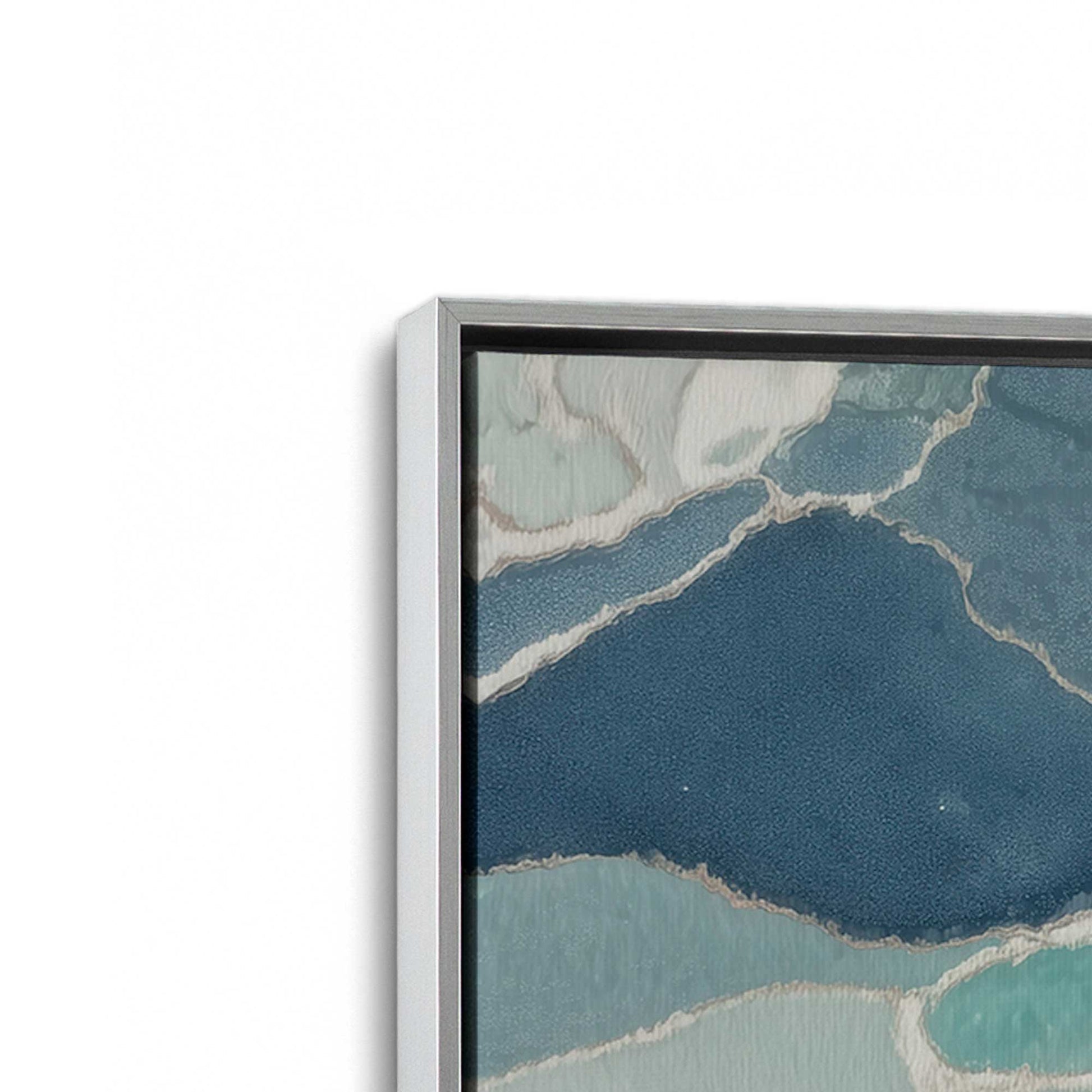 [Color:Polished Chrome], Picture of art in a Polished Chrome frame at an angle