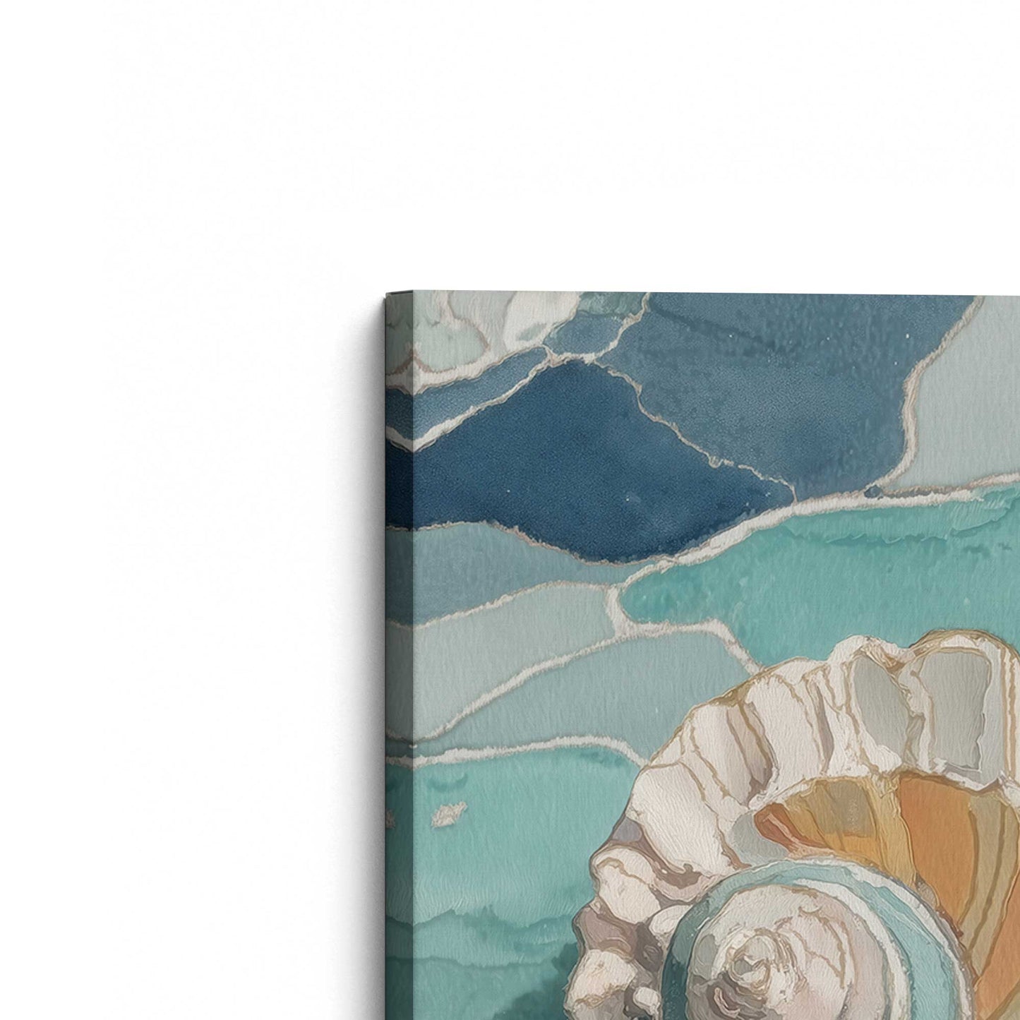 [Color:Stretched Canvas], Picture of the corner of the art