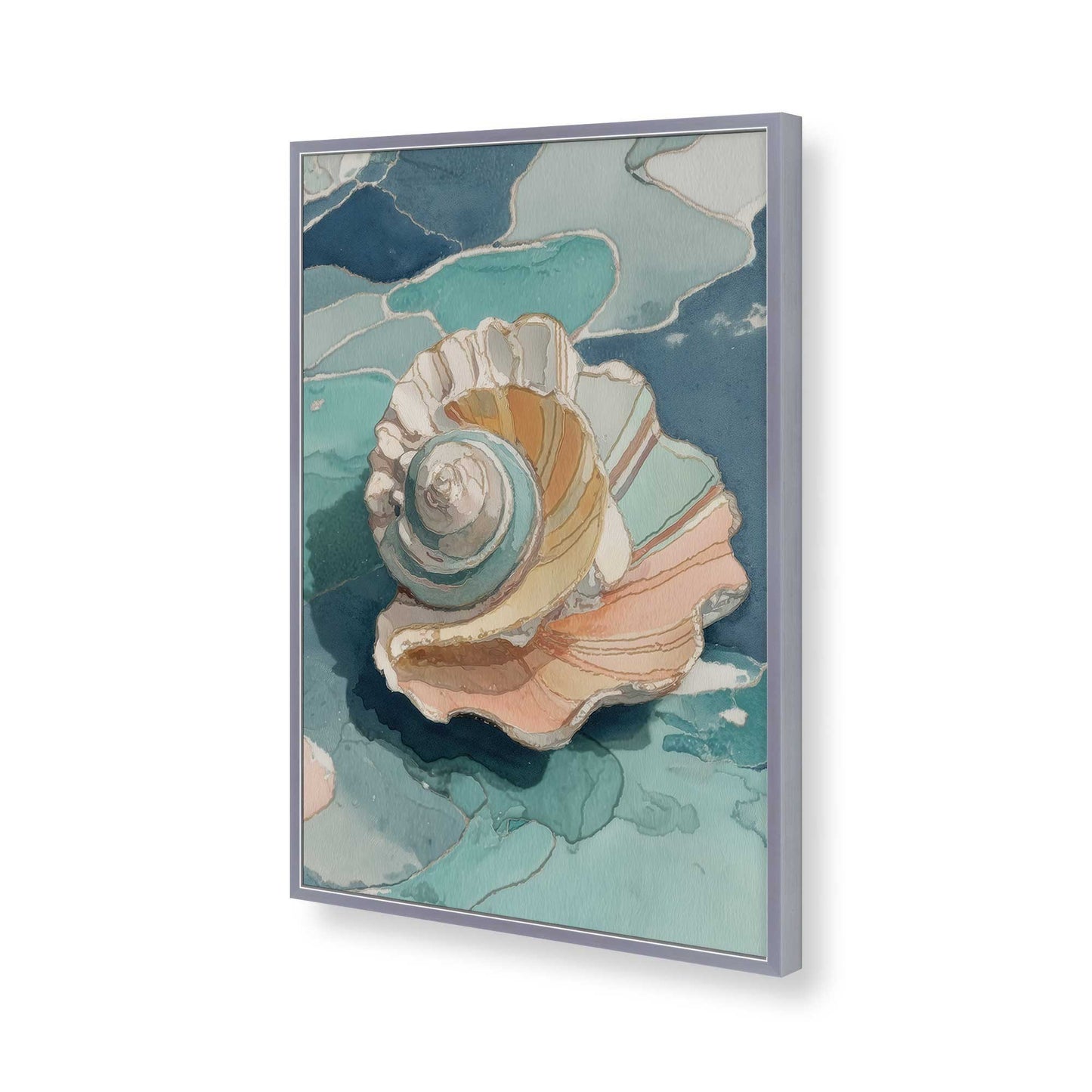 [Color:Polished Chrome], Picture of art in a Polished Chrome frame of the corner