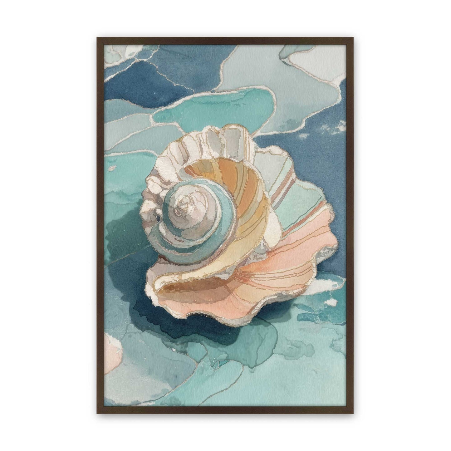 [Color:Belvinder Brown], Picture of art in a Belvinder Brown frame