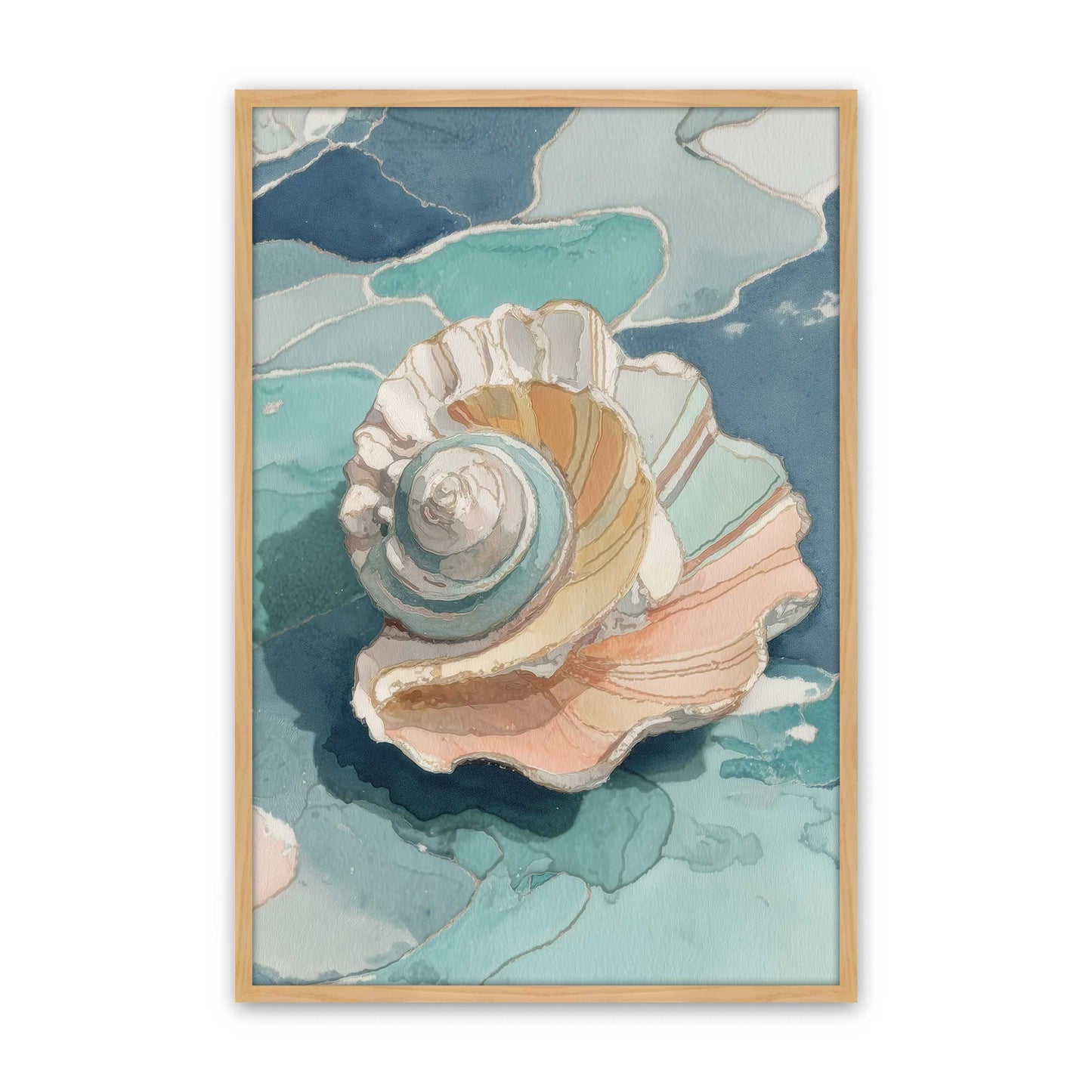 [Color:American Maple], Picture of art in a American Maple frame