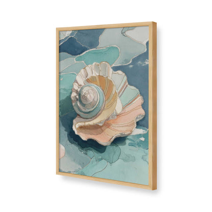 [Color:American Maple], Picture of art in a American Maple frame of the corner