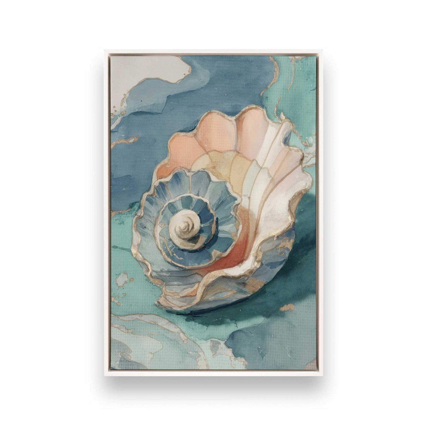 Shell Yeah Calm, Set of 4 Canvas Prints