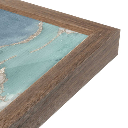 [Color:Walnut], Picture of art in a Walnut frame at an angle