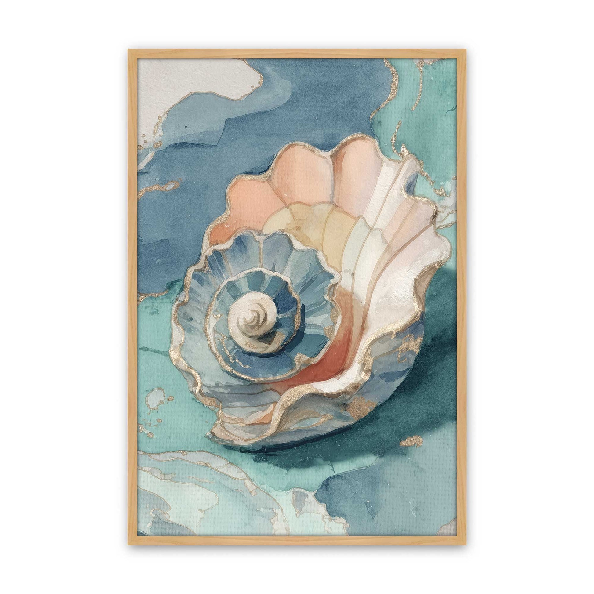 [Color:American Maple], Picture of art in a American Maple frame