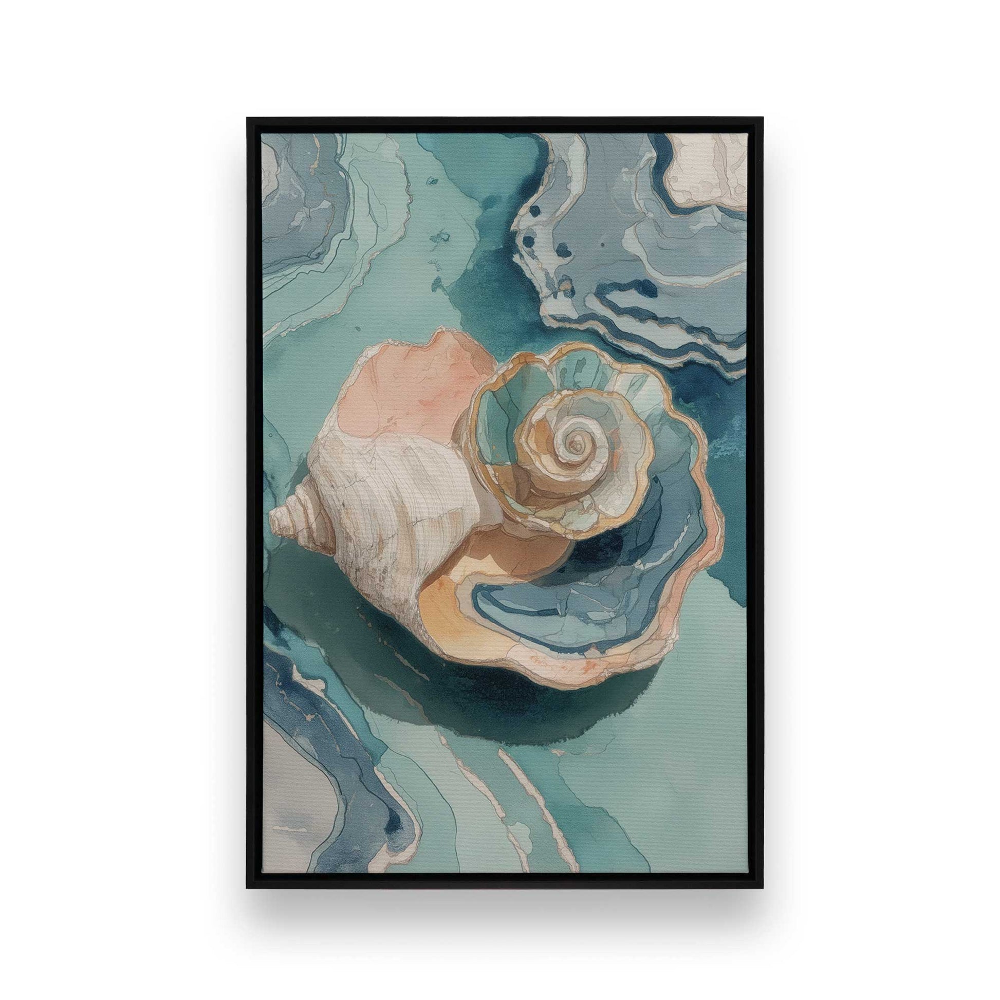 [Color:Satin Black], Picture of art in a Satin Black frame
