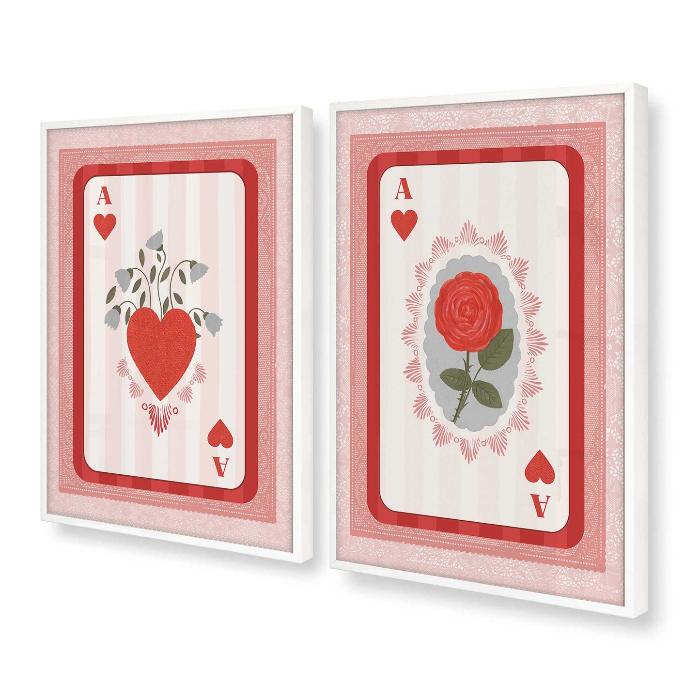 [Color:Opaque White], Picture of art in a Opaque White frame at an angle