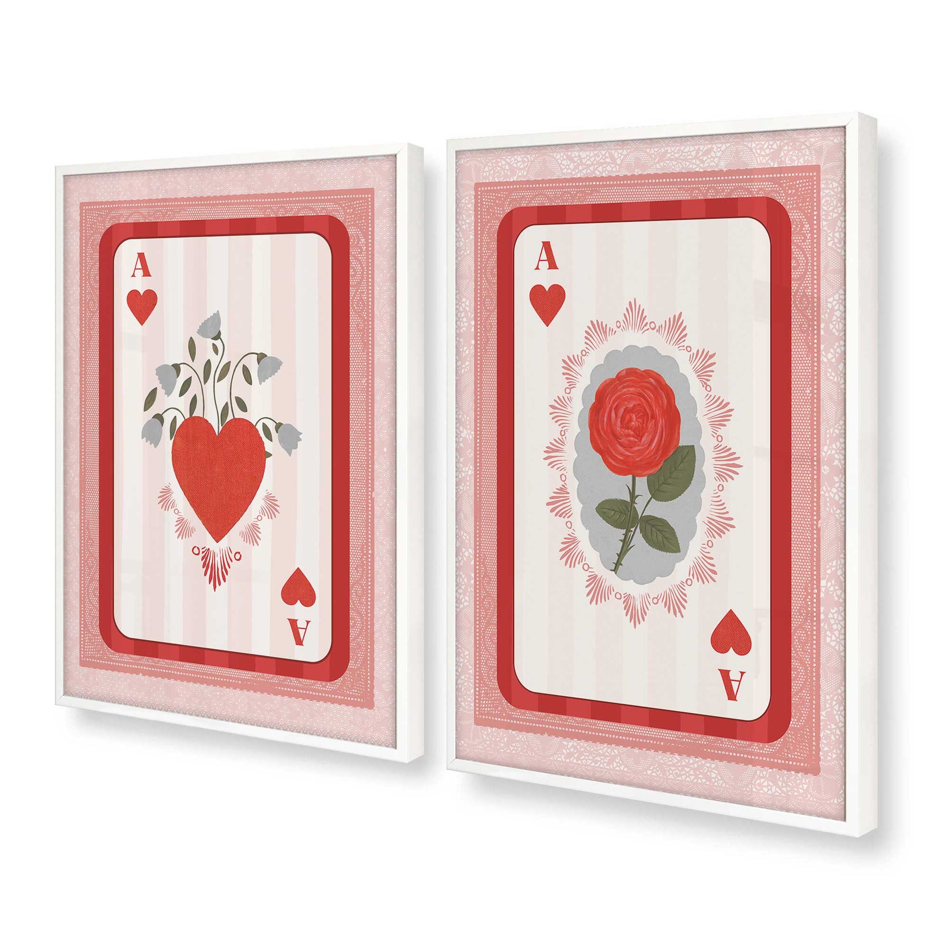 [Color:Opaque White], Picture of art in a Opaque White frame at an angle