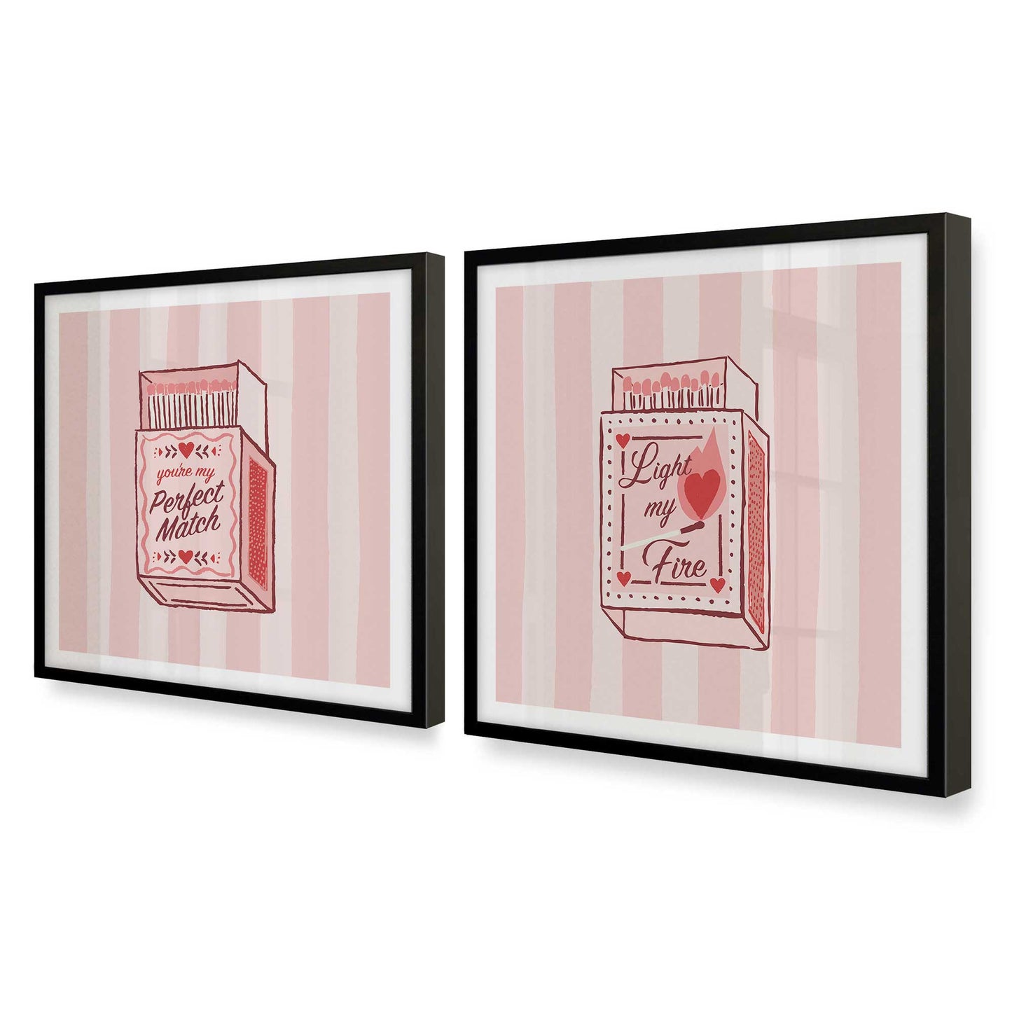 [Color:Satin Black], Picture of art in a Satin Black frame at an angle
