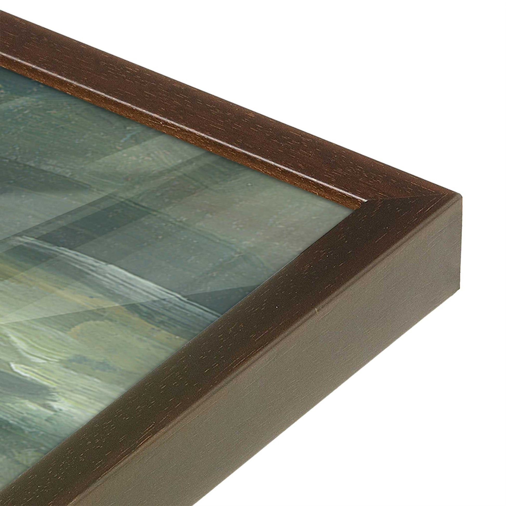 [Color:Belvinder Brown], Picture of art in a Belvinder Brown frame of the corner